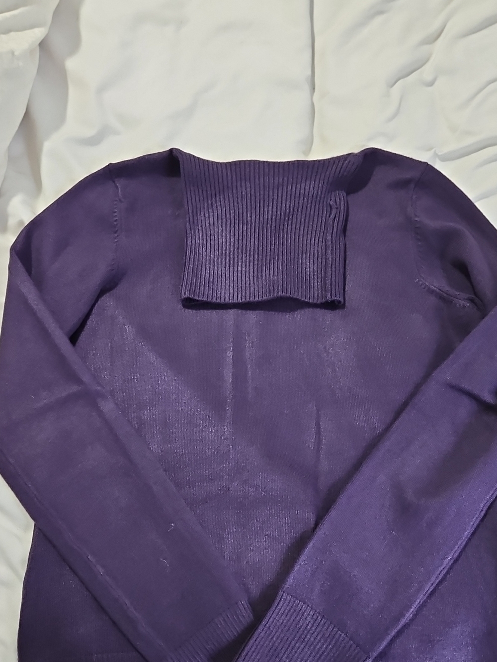 French Connection Purple Women's Knit Sweater Turtleneck